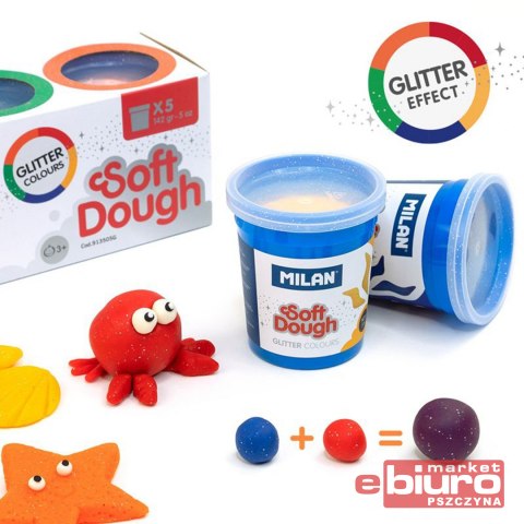 CIASTOLINA BROKATOWA 5 KOL X 142G 913505G MILAN