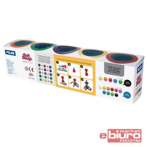 CIASTOLINA BROKATOWA 5 KOL X 142G 913505G MILAN