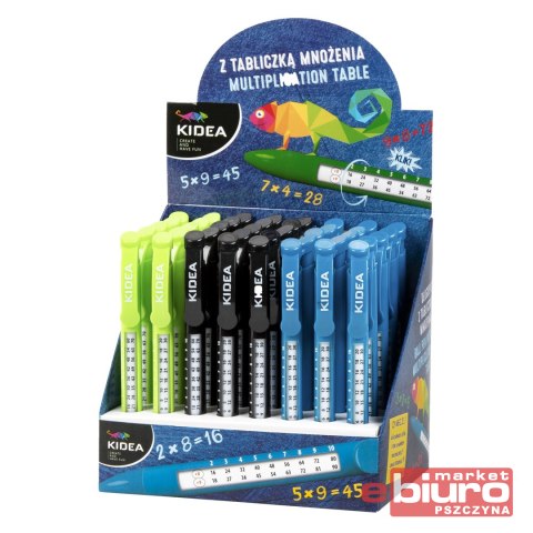 DŁUGOPIS Z TABLICZKĄ MNOŻENIA KIDEA