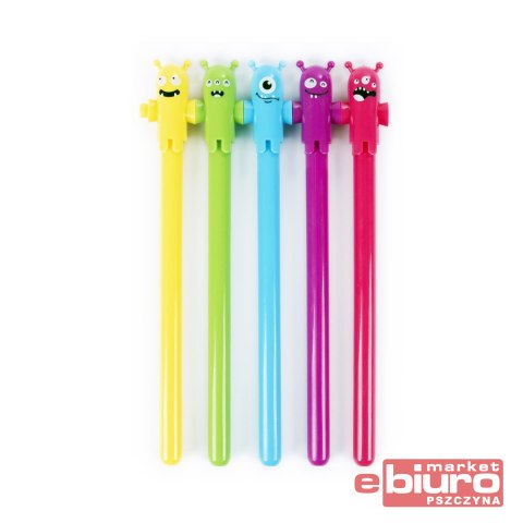 DŁUGOPISY ZAPACHOWE Z FIGURKĄ 5SZT KIDEA