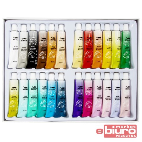 FARBY AKRYLOWE 24 KOLORY KIDEA
