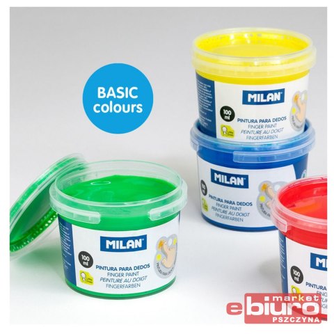 FARBY DO MALOWANIA PALCAMI 100ML MIX 6 KOLORÓW