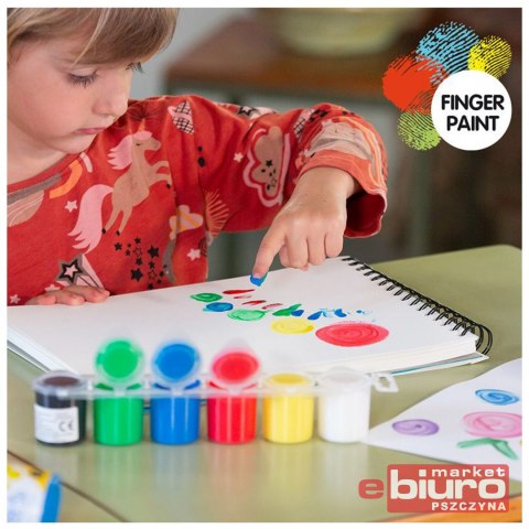 FARBY DO MALOWANIA PALCAMI 6 KOL X 25ML 031506 MIL