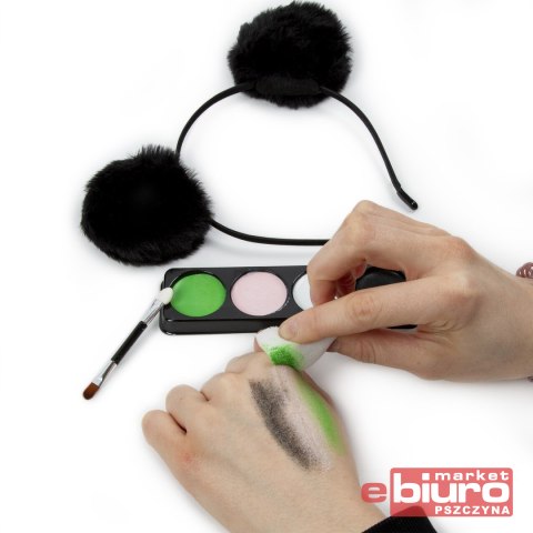 FARBY DO TWARZY ZESTAW Z OPASKĄ PANDA KIDEA