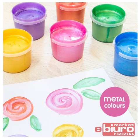 FARBY METALICZNE DO MALOWNIA PAL 100ML MIX 6 KOL