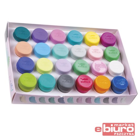 FARBY PLAKATOWE PASTELOWE 24 KOLORY KIDEA