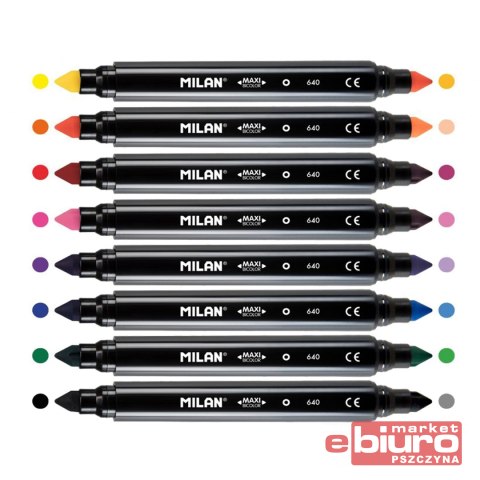 FLAMASTRY BICOLOR DWUSTRONNE 8 SZT 16K 80090 MILAN