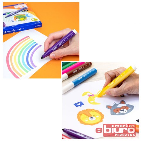 FLAMASTRY MAXI SUPER WASHABLE 12 KOLORÓW