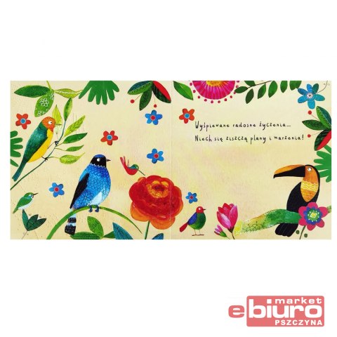 KARNET KW TŁ PTASZKI HENRY