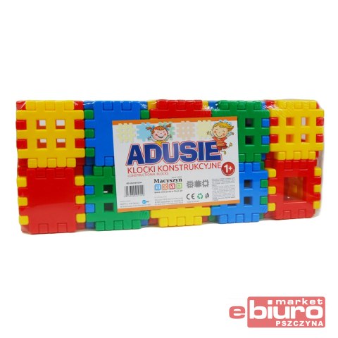 KLOCKI KONSTRUKCYJNE WAFLE ADUSIE 60 ELEMENTÓW 9199