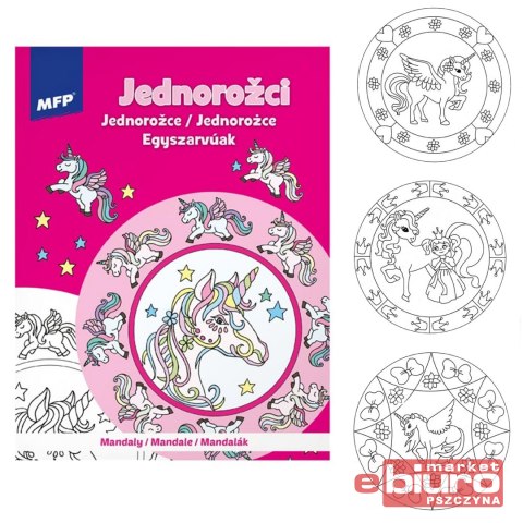 KOLOROWANKA ANTYSTRES MANDALE JEDNOROŻCE 5301145