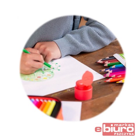 KREDKI TRÓJKĄTNE OŁÓWKOWE 18 KOLORÓW 0722318