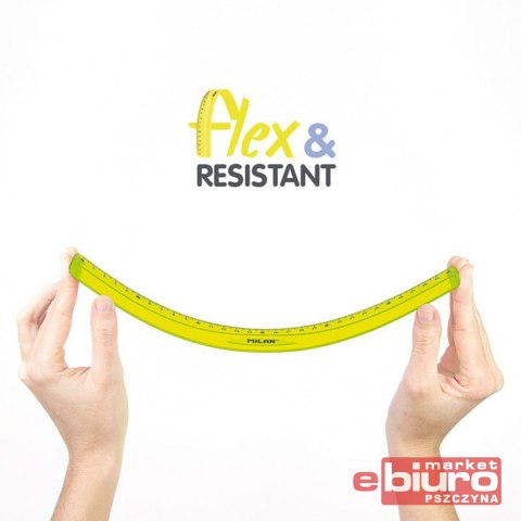 LINIJKA 30 CM NA BLISTRZE ŻÓŁTA 353801Y MILAN