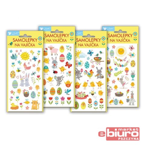 NAKLEJKI 839 ŻELOWE WESOŁA WIELKANOC 19X9 2221269