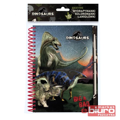 NOTES KREATYWNY Z WYDRAPYW. DINOZAUR 17