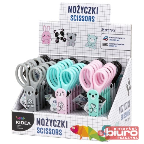 NOŻYCZKI Z FIGURKĄ W ETUI KIDEA