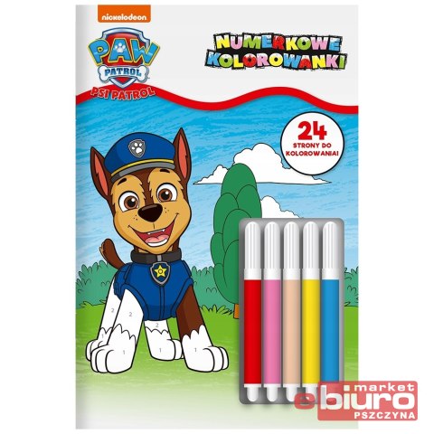 KOLOROWANKA PSI PATROL MALUJ PO NUMERKACH 9445