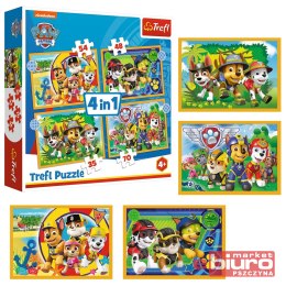 PUZZLE 4W1 WAKACYJNY PSI PATROL 34395 TREFL