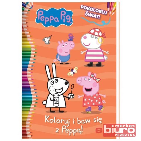 KOLOROWANKA ŚWINKA PEPPA POKOLORUJ ŚWIAT 3 1178
