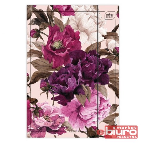 TECZKA Z GUMKĄ A4+ LUX BOTANIQUE INTERDRUK