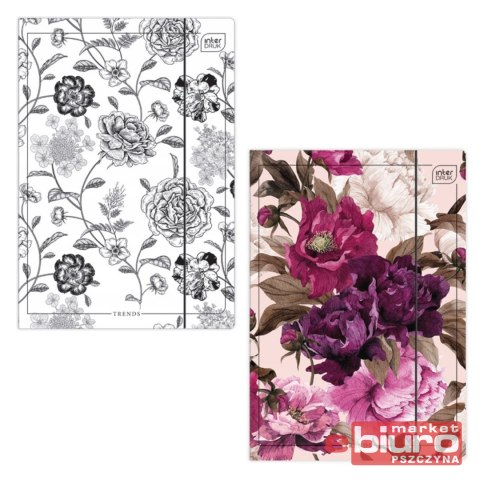 TECZKA Z GUMKĄ A4+ LUX BOTANIQUE INTERDRUK