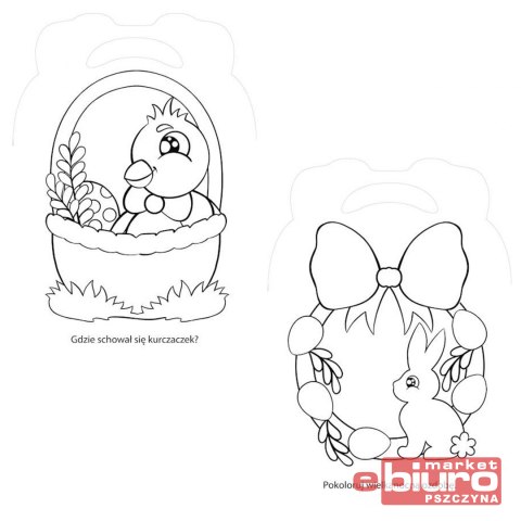 WIELKANOCNA KOLOROWANKA ZAJĄCZEK NIKO