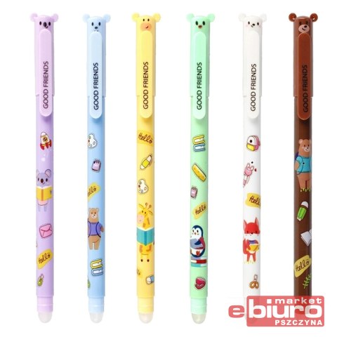 DŁUGOPIS ŚCIERALNY 0,5 MIŚ STK