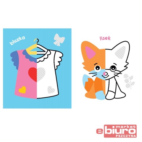 KOLOROWANKA MALUCHA Z LALKĄ. PÓŁ I PÓŁ