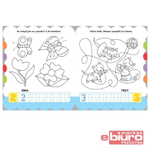 KOLORUJĘ I PISZĘ CYFERKI.