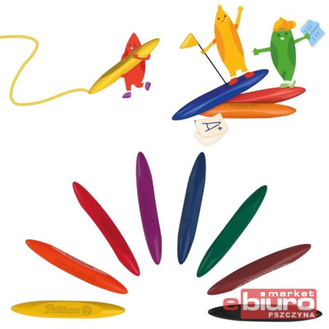 KREDKI ŚWIECOWE TRÓJKĄTNE WYPEŁN.