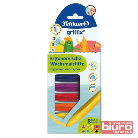 KREDKI ŚWIECOWE TRÓJKĄTNE WYPEŁN.