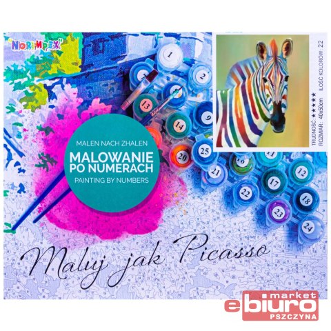 MALOWANIE PO NR. KOLOROWA ZEBRA NORIMPEX