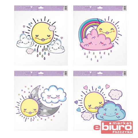 NAKLEJKA NA OKNO 6880 SŁOŃCA