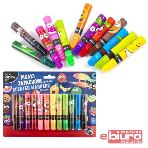 PISAKI ZAPACHOWE 12 KOLORÓW KIDEA