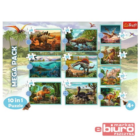 PUZZLE 10W1 W ŚWIECIE DINOZAURÓW 90390 TREFL