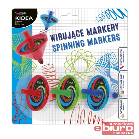 WIRUJĄCE MARKERY 3SZT KIDEA