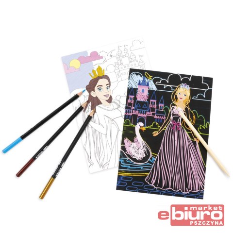 WYDRAPYWANKA KOLOROWANKA 2W1 KSIĘŻNICZKI KIDEA