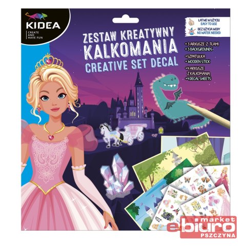 ZESTAW KREATYWNY KALKOMANIA B KSIĘŻNICZKI KIDEA