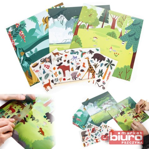 ZESTAW KREATYWNY KALKOMANIA C ZWIERZĘTA KIDEA