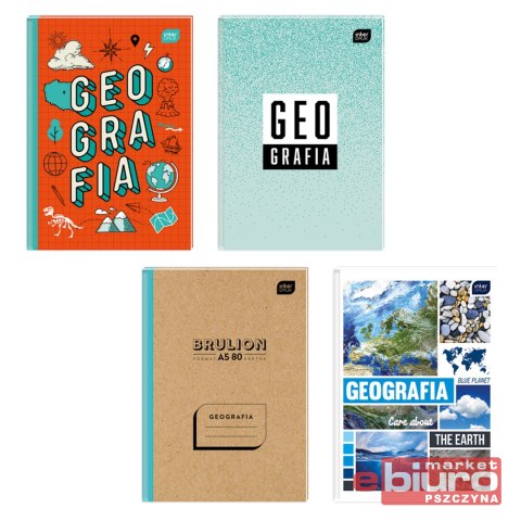 BRULION A5 80 KARTEK KRATKA GEOGRAFIA