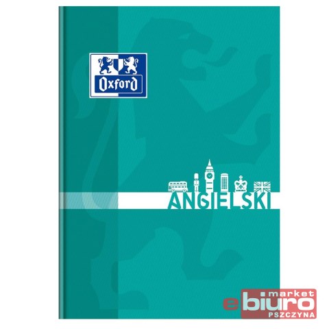 BRULION OXFORD ANGIELSKI A5 80 KARTEK 90G KRATKA