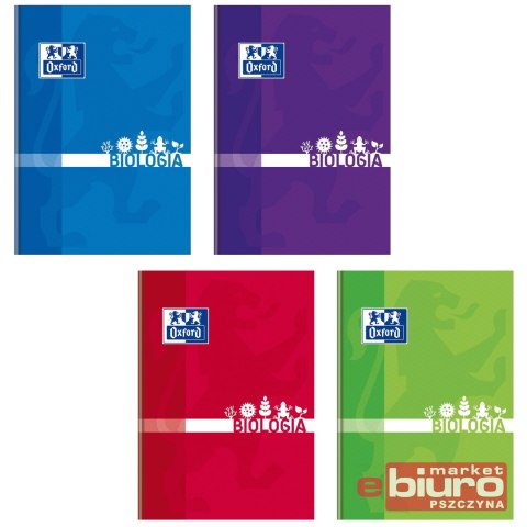 BRULION OXFORD BIOLOGIA A5 80 KARTEK 90G KRATKA