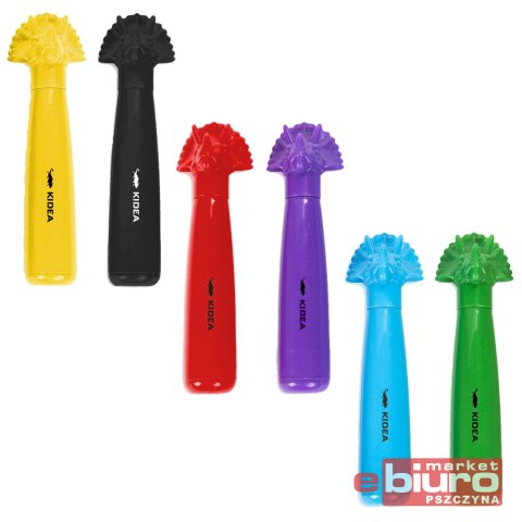 FLAMASTRY JUMBO Z FIGURKĄ DINOZAURY 6 KOL KIDEA