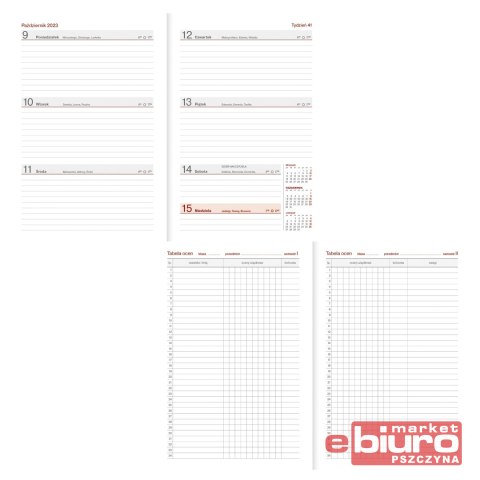 KALENDARZ NAUCZYCIELA A5 PCV BEZBARWNY TROPICAL