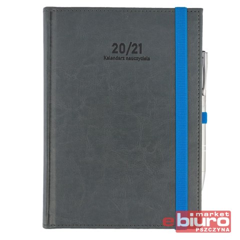 KALENDARZ NAUCZ. A5 TYGOD. NEBRASKA Z GUMKĄ SREBRN