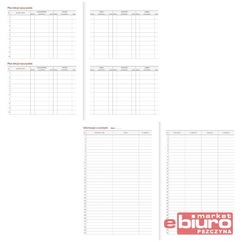 KALENDARZ NAUCZYCIELA A5 TYGODN. BEŻOWY EKOLEN