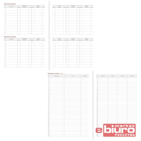 KALENDARZ NAUCZYCIELA B5 TYGOD. VIVELLA POMARAŃCZ