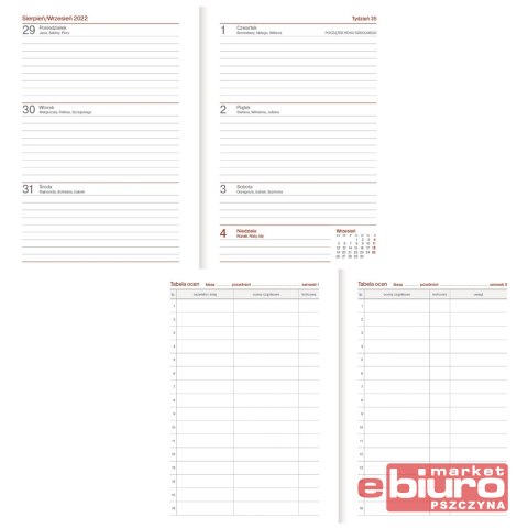 KALENDARZ NAUCZYCIELA B6 TYG. PCV TROPICAL