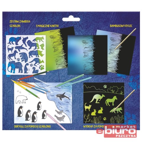 KREATYWNE WYDRAPYWANKI Z SZABLONAMI A KIDEA