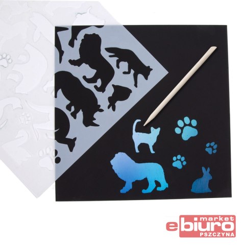 KREATYWNE WYDRAPYWANKI Z SZABLONAMI A KIDEA